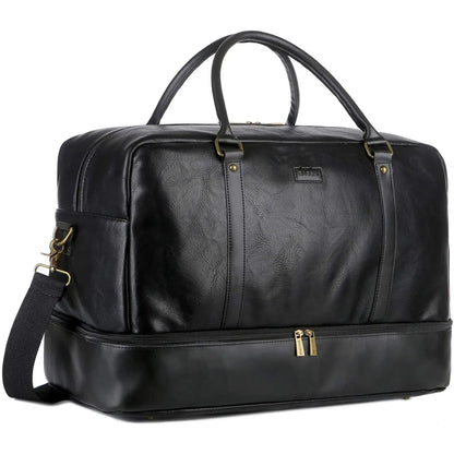 Men's Vegan Leather Duffel Bag – Professional Utility Carry