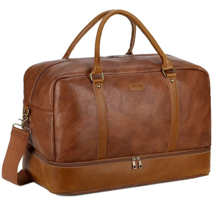Men's Vegan Leather Duffel Bag – Professional Utility Carry