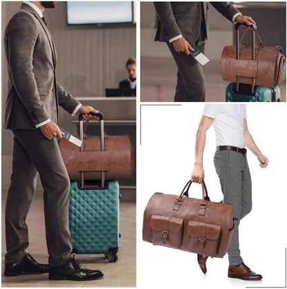 Men's Full-Grain Leather Duffel Bag – Refined Daily Carry