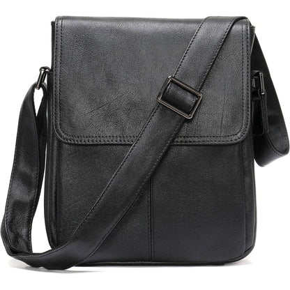 Men's Full-Grain Leather Sling Bag – Refined Business Carry