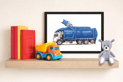 Humongous Trucks Art Print, Framed (16" x 12")