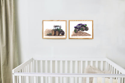 Humongous Trucks Art Print, Framed (16" x 12")