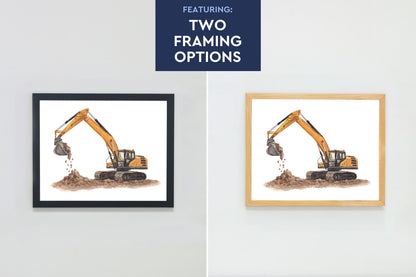 Humongous Trucks Art Print, Framed (16" x 12")