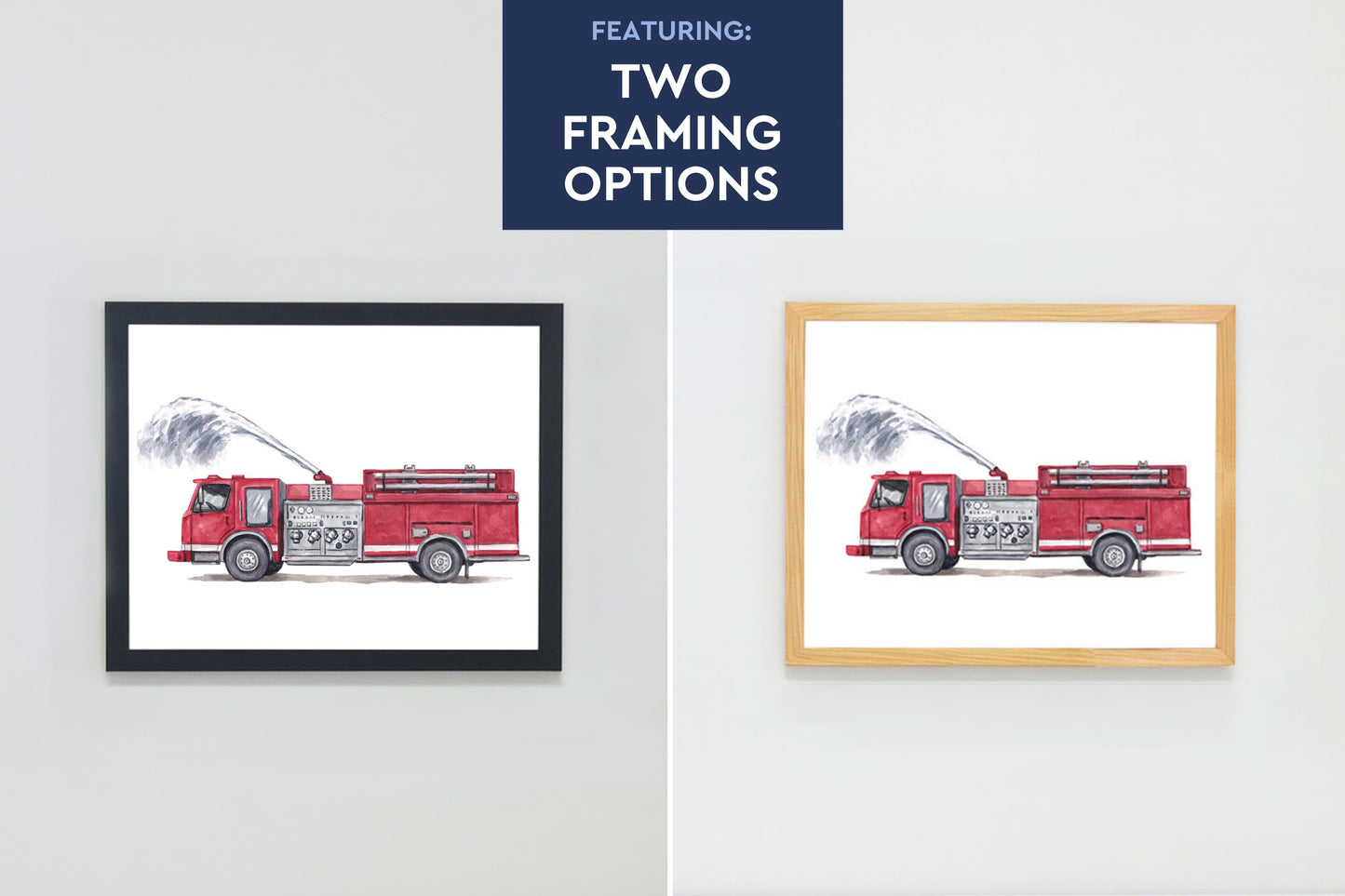 Humongous Trucks Art Print, Framed (16" x 12")