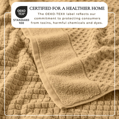 Cotton Diamond Waffle Weave Bath Towel Set - Grayson Collection