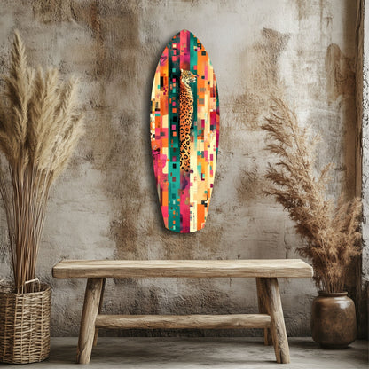 Camouflaged Tiger Glass Wall Art
