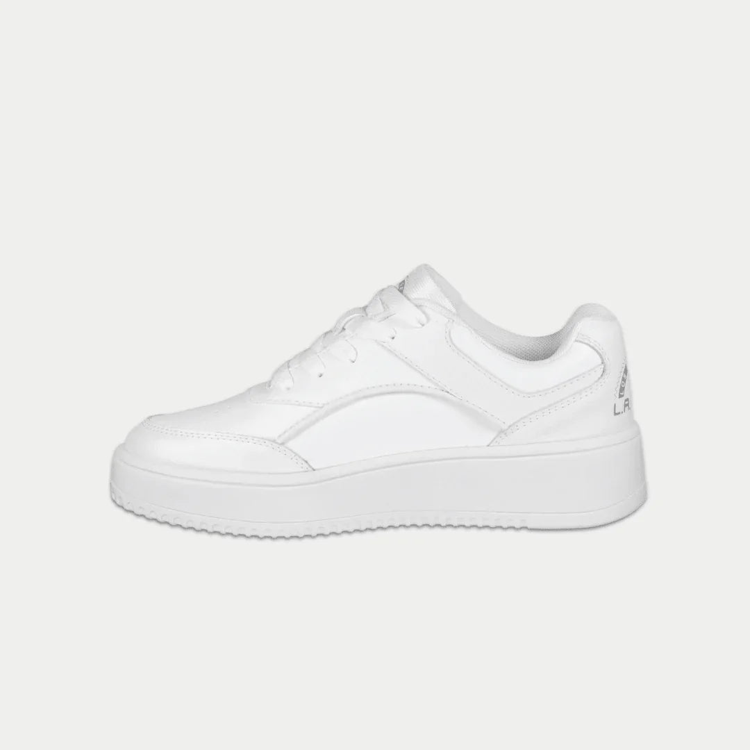 LA Gear Kids Flame Lowtop | White