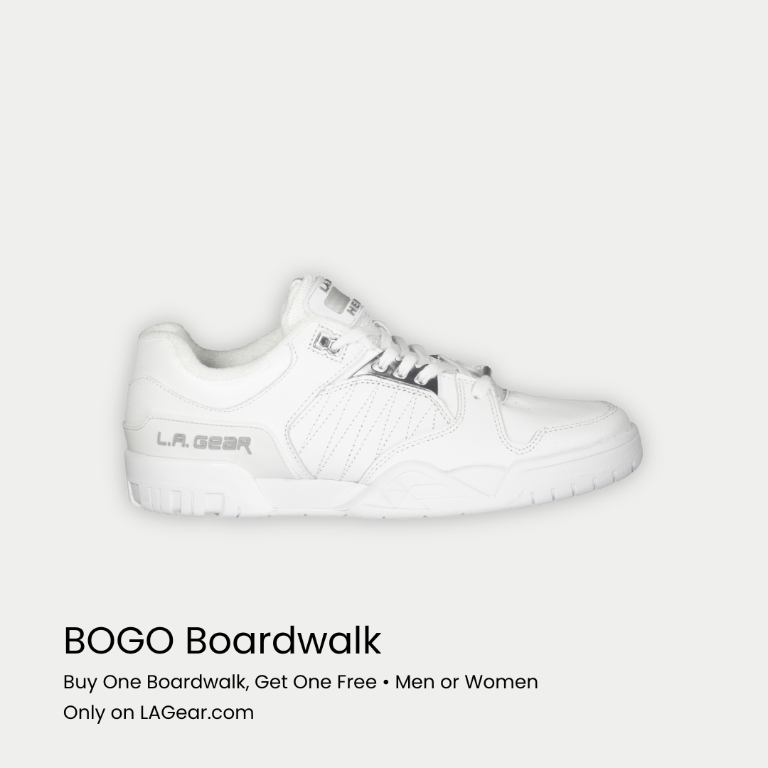 LA Gear Women's Boardwalk Lowtop | White