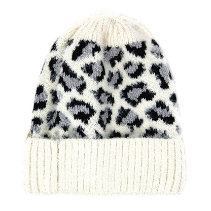 Leopard Print Beanie Hat Leopard Pattern Winter Hat