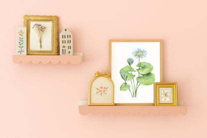 Watercolor Florals Art Print, Framed (12" x 16")