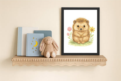 Adorable Baby Animals Art Print, Framed (12" x 16")