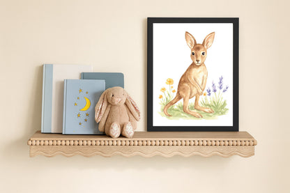 Adorable Baby Animals Art Print, Framed (12" x 16")