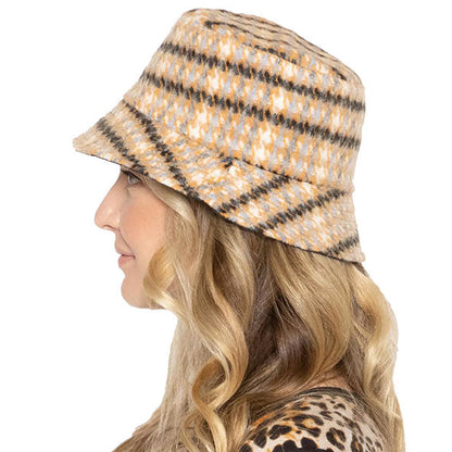 Plaid Check Patterned Bucket Hat