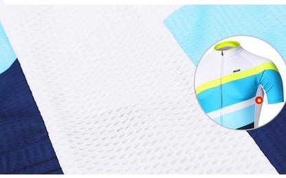 Men Short Sleeves Cycling Jersey Quick Dry MTB Jersey Mountain Bicycle