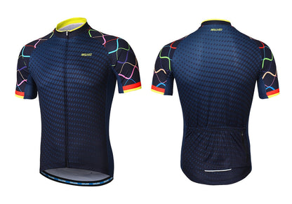 Men Short Sleeves Cycling Jersey Quick Dry MTB Jersey Mountain Bicycle