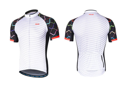 Men Short Sleeves Cycling Jersey Quick Dry MTB Jersey Mountain Bicycle