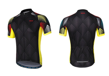 Men Short Sleeves Cycling Jersey Quick Dry MTB Jersey Mountain Bicycle