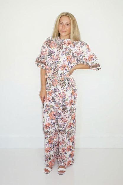 Paige Puff Sleeve Top - Jaipur Print