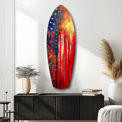 4th of July Glass Wall Art