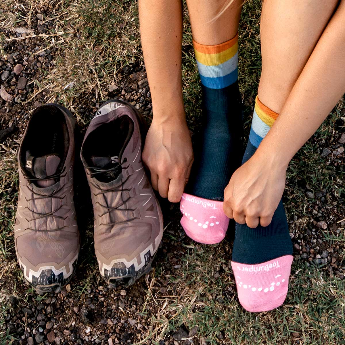 Women's Toe-Protection Compression Running Socks (2 Pair)