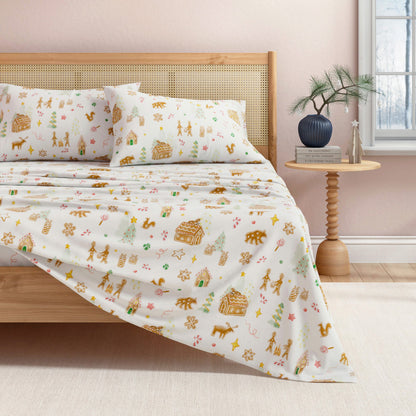Turkish Cotton Flannel Sheet Set - Kids' Christmas Collection