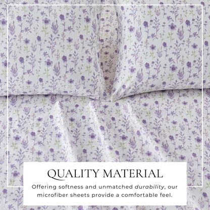 Watercolor Floral Sheet Set - Delia Collection