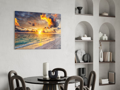 Sea View Glass Wall Art