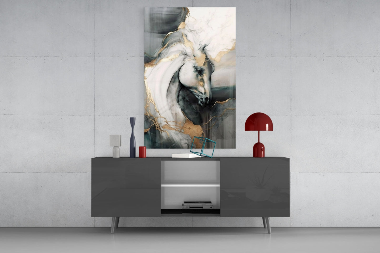 Horse Art Glass Wall Art