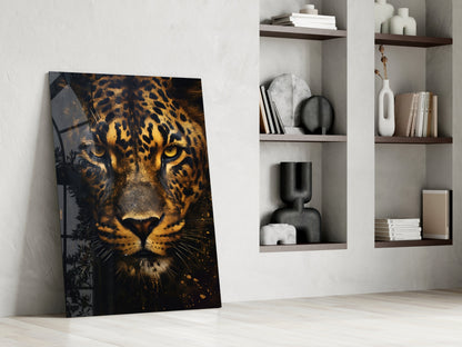 Leopard Glass Wall Art