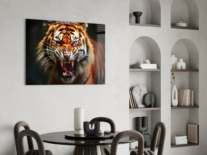 Tiger Glass Wall Art