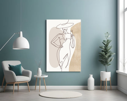 Woman's Art Glass Wall Art