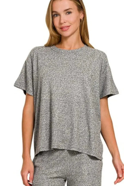 Women's Loungewear Pajama Set - Soft Melange - Cozy Two-Piece